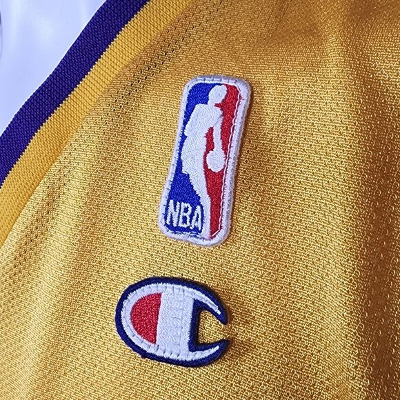 Champion LA Lakers Mens Size XL 18/20 Shaquille ONeal 34 Authentic Jersey - Picture 5 of 11